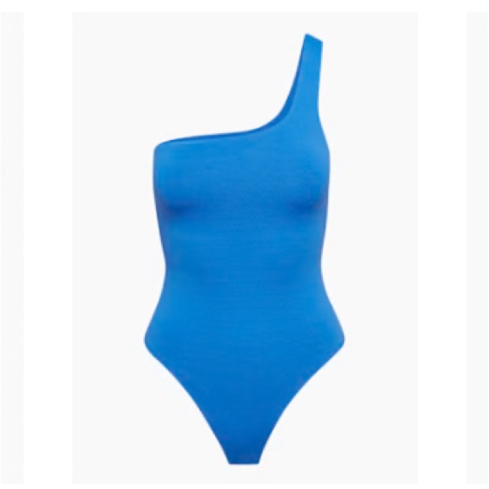 Babaton One-Shoulder Azure One Piece